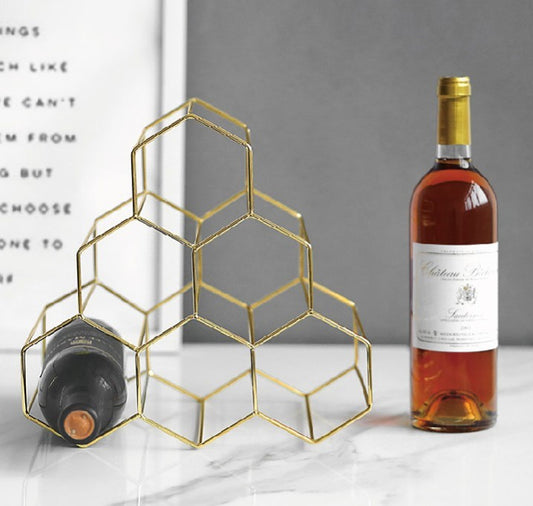 Creative Geometric Wine Rack