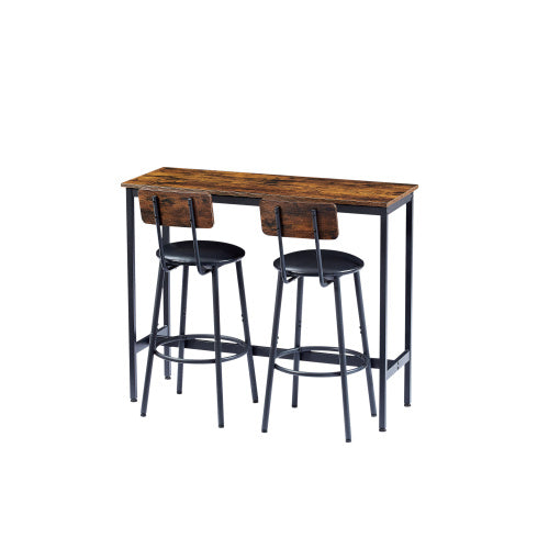 Bar Table Set With 2 Bar Stools