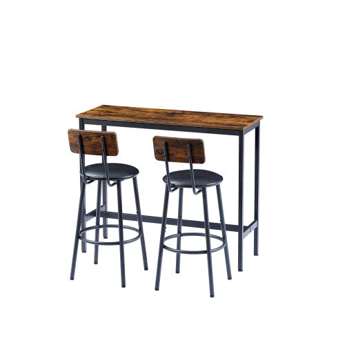 Bar Table Set With 2 Bar Stools
