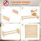 72 Bottle Modular Wine Rack Bamboo Wood Display