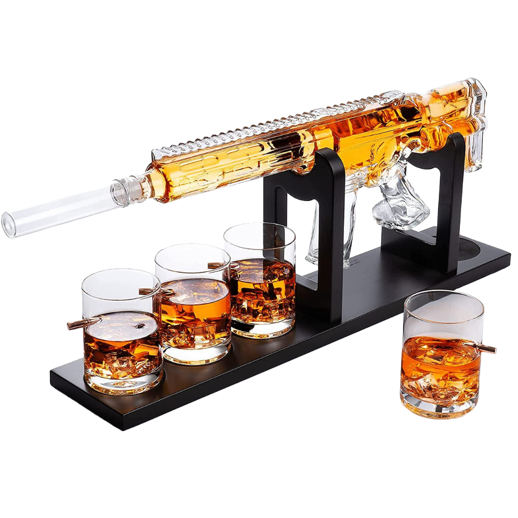 AR15 Whiskey Gun Decanter Set