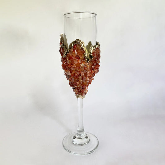 Set of 2 Crystal Wine/Champagne Glasses