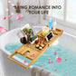 Bathtub Caddy Tray Crafted Bamboo Bath Tray Table