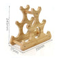 Bamboo wood wine rack