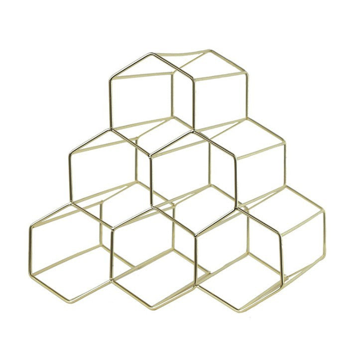 Creative Geometric Wine Rack