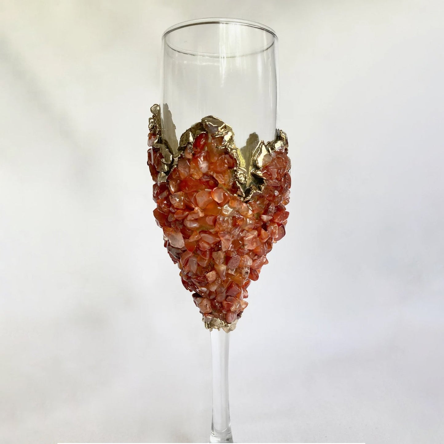 Set of 2 Crystal Wine/Champagne Glasses