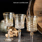 European-style Gold Crystal Glass Red Wine Goblet Suit