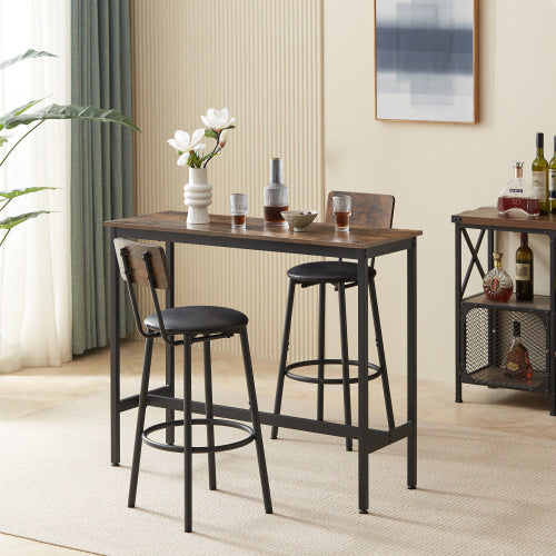 Bar Table Set With 2 Bar Stools