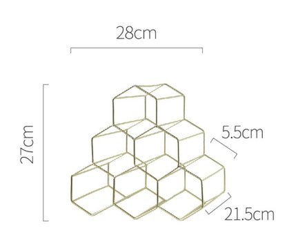 Creative Geometric Wine Rack