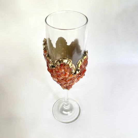 Set of 2 Crystal Wine/Champagne Glasses