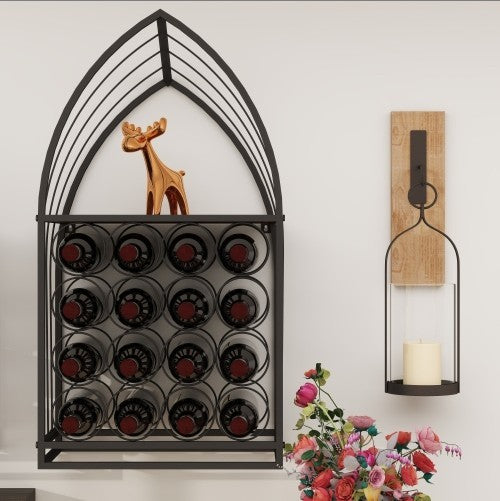 Two-piece Sailboat Shaped Wine Cabinet Rack