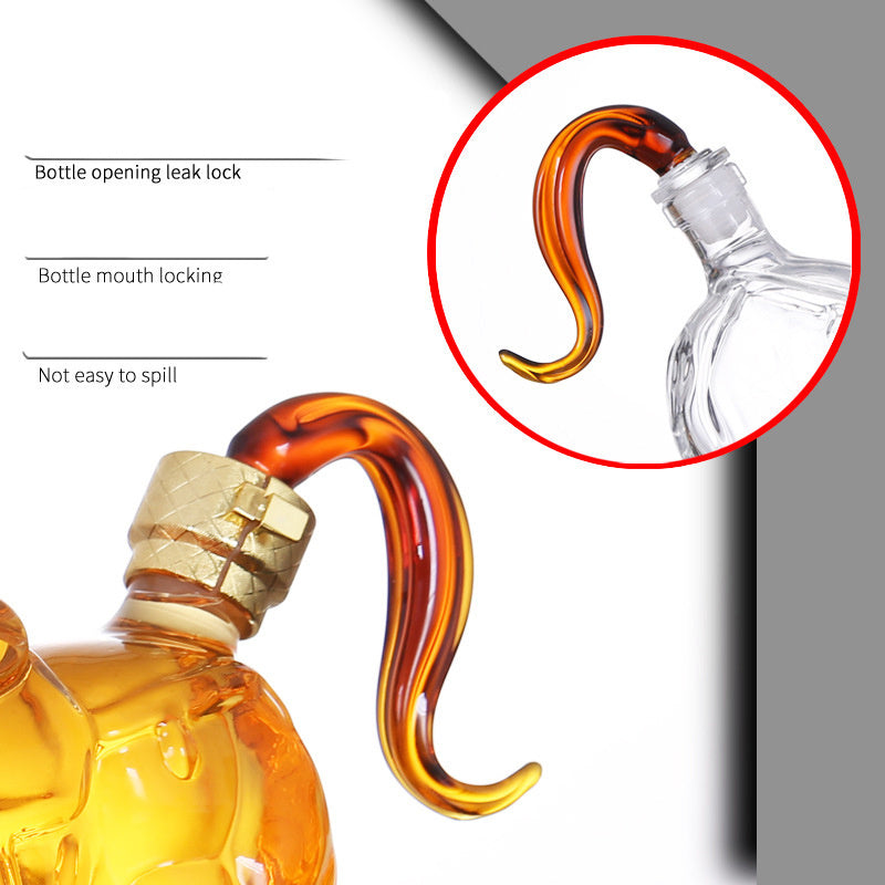 High Borosilicate Glass Craft Wine Bottle