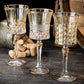 European-style Gold Crystal Glass Red Wine Goblet Suit