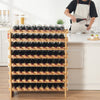72 Bottle Modular Wine Rack Bamboo Wood Display