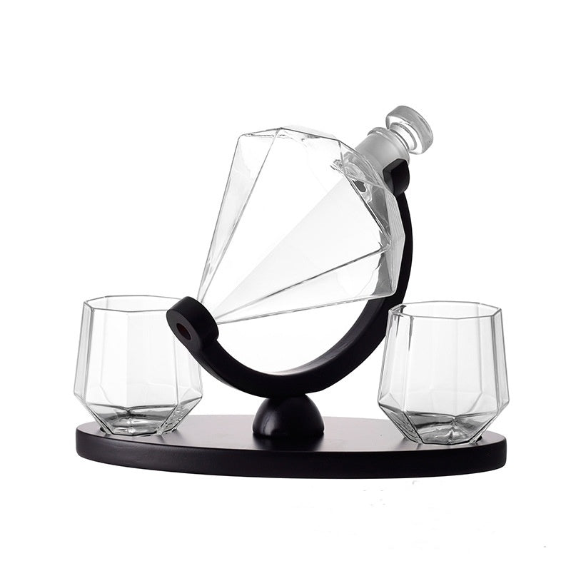 Whiskey Wine Set Suit Diamond Type Wine Bottle Wine Glass
