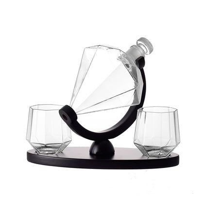 Whiskey Wine Set Suit Diamond Type Wine Bottle Wine Glass