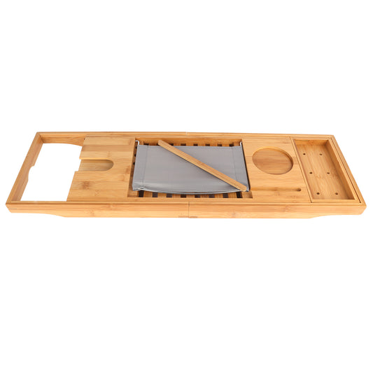 Bathtub Caddy Tray Crafted Bamboo Bath Tray Table