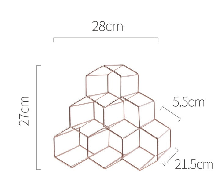 Creative Geometric Wine Rack