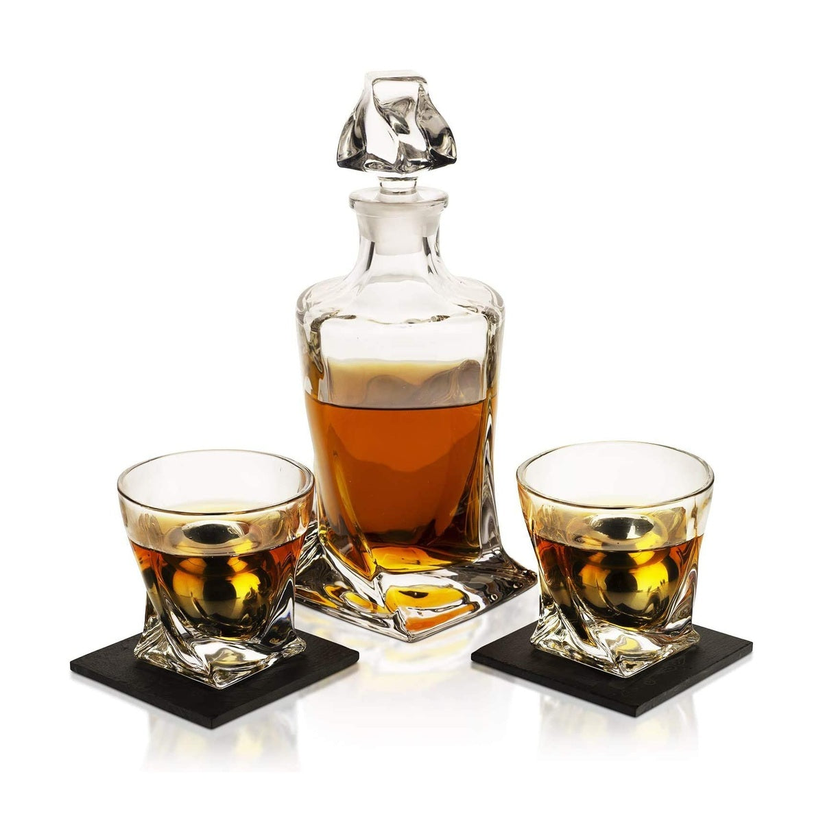 Whiskey Stones & Decanter Gift Set for Men