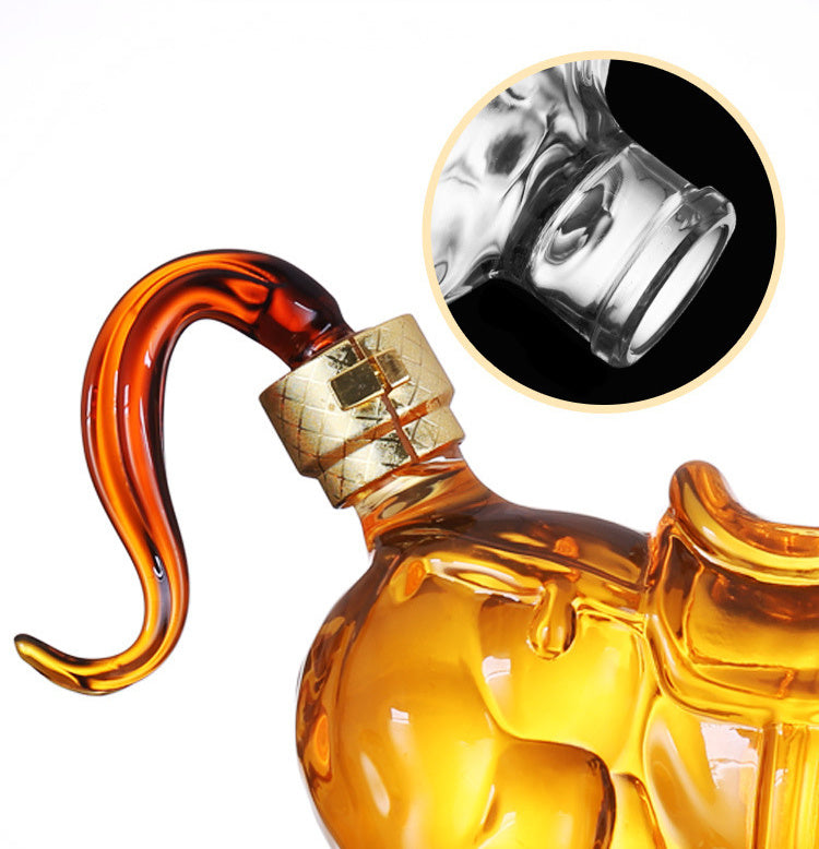 High Borosilicate Glass Craft Wine Bottle