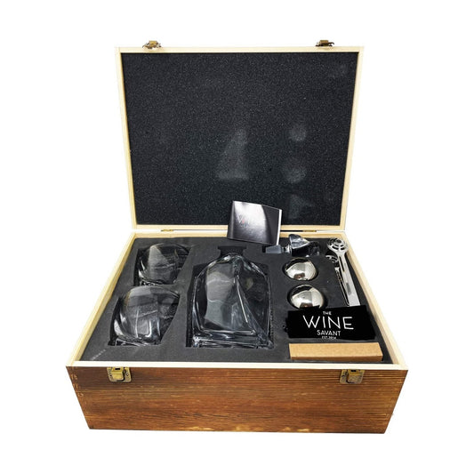 Whiskey Stones & Decanter Gift Set for Men
