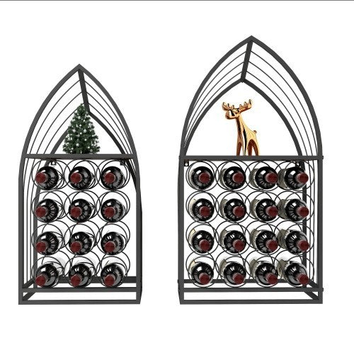 Two-piece Sailboat Shaped Wine Cabinet Rack