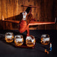 Jet Airplane Wine & Whiskey Decanter Set