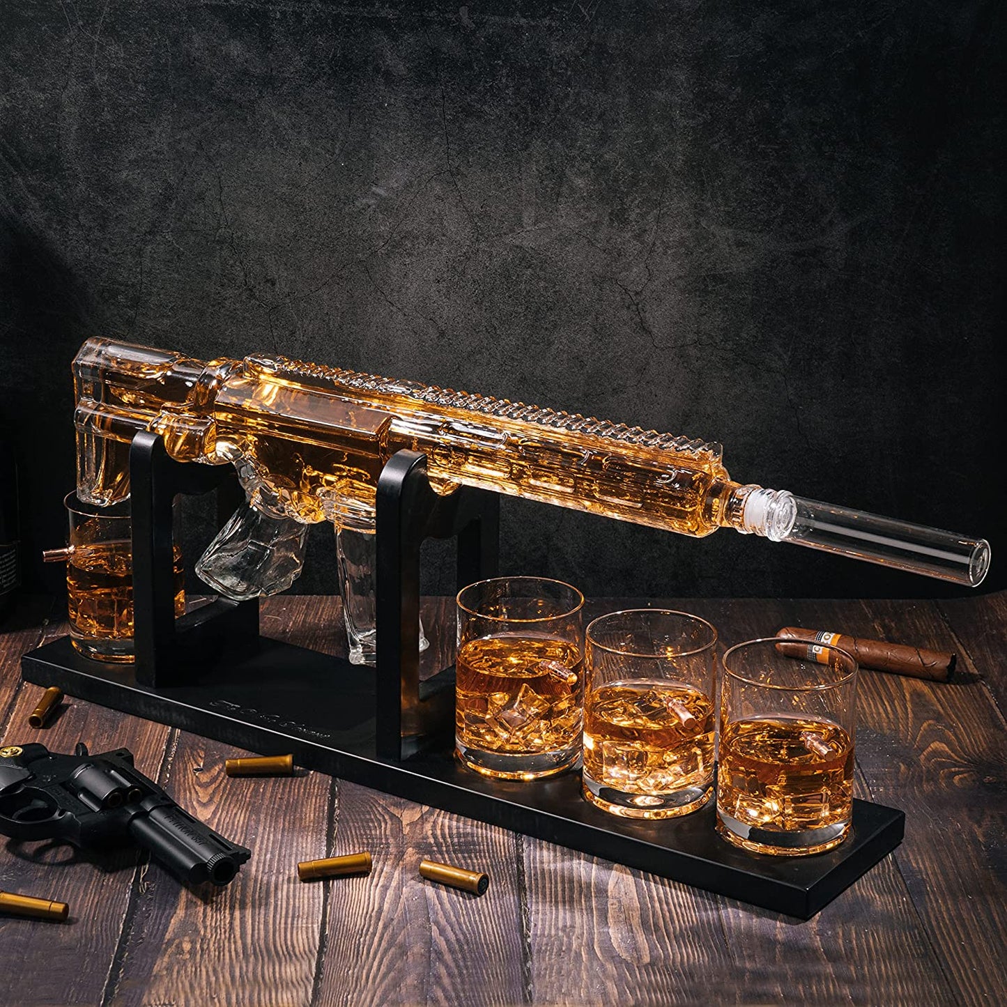 AR15 Whiskey Gun Decanter Set