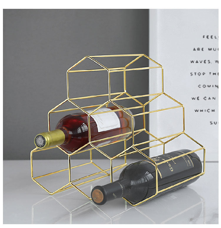 Creative Geometric Wine Rack