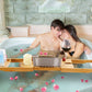 Bathtub Caddy Tray Crafted Bamboo Bath Tray Table