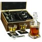 Whiskey Stones & Decanter Gift Set for Men
