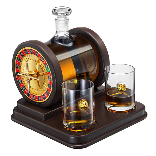 Casino Roulette Whiskey Decanter