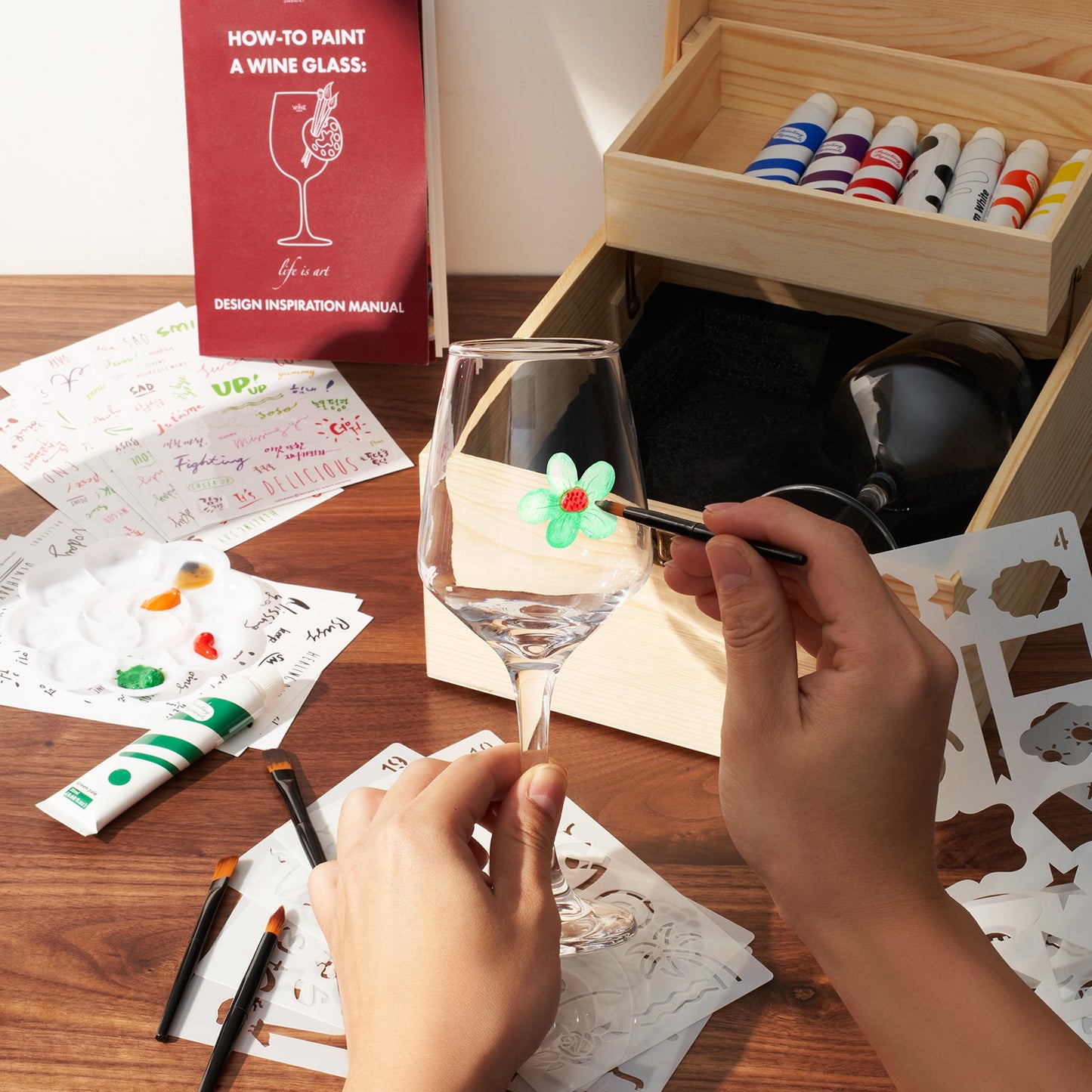 Wine Glass Painting Gift Set