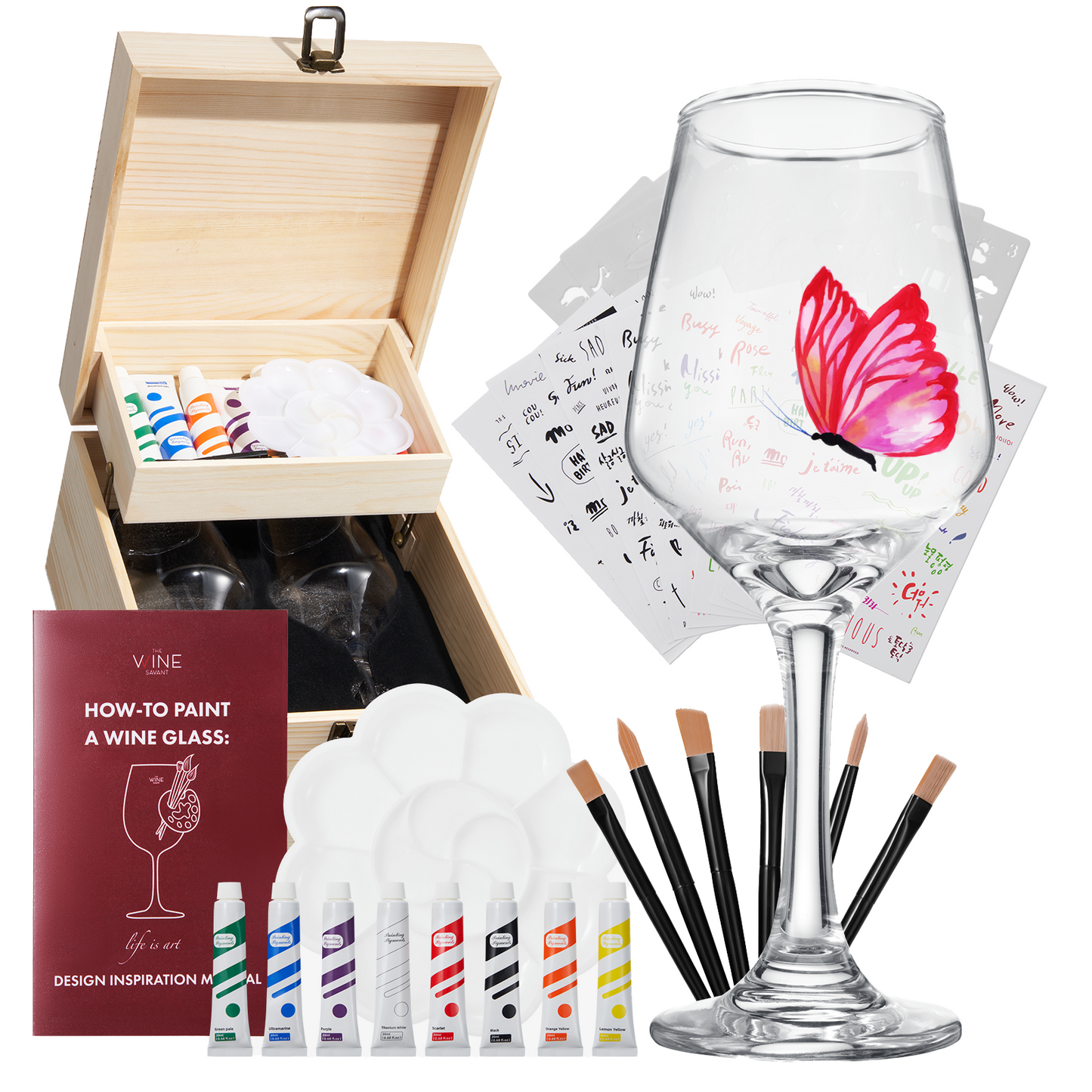 Wine Glass Painting Gift Set