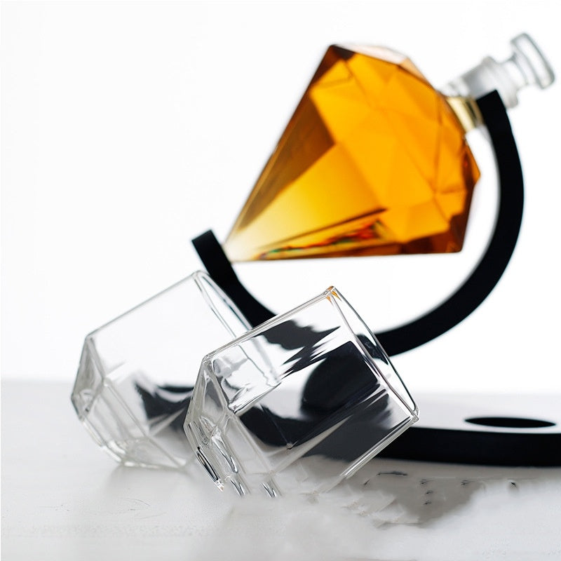 Whiskey Wine Set Suit Diamond Type Wine Bottle Wine Glass