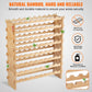 72 Bottle Modular Wine Rack Bamboo Wood Display