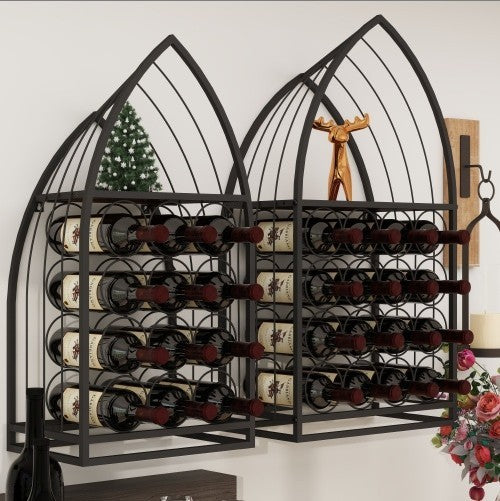 Two-piece Sailboat Shaped Wine Cabinet Rack