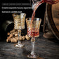 European-style Gold Crystal Glass Red Wine Goblet Suit
