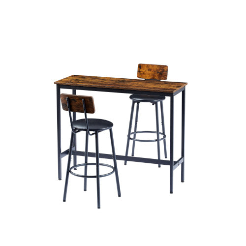Bar Table Set With 2 Bar Stools