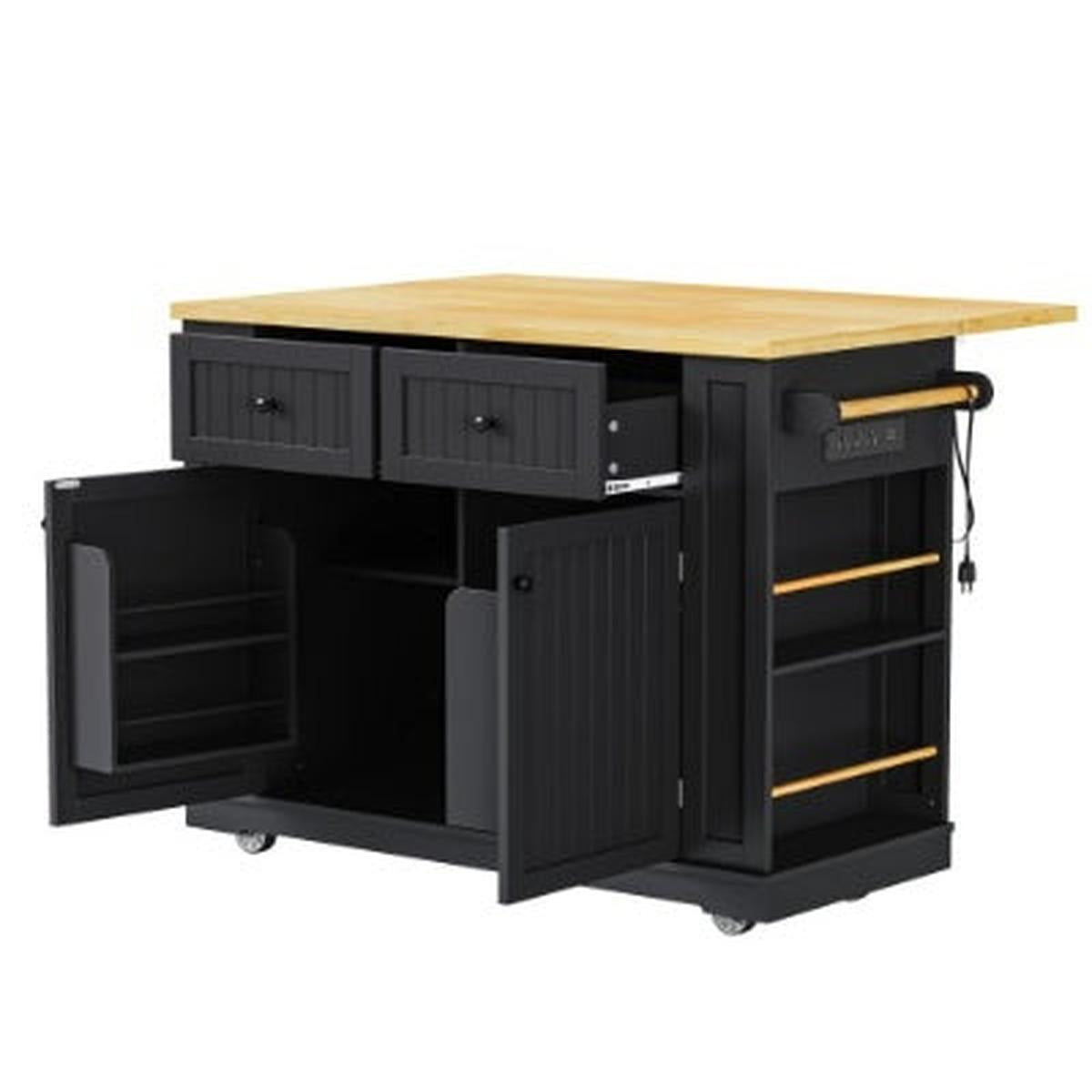 Large Kitchen Island With 2 Bar Stools
