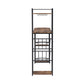 Industrial Bar Table Set With 2 Chairs