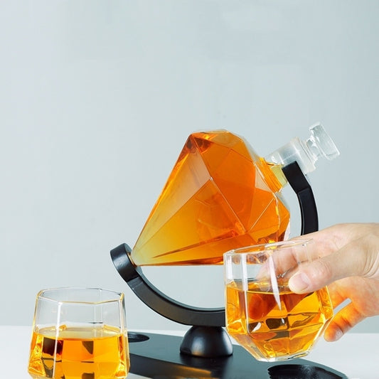 Whiskey Wine Set Suit Diamond Type Wine Bottle Wine Glass