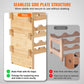 72 Bottle Modular Wine Rack Bamboo Wood Display