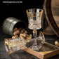 European-style Gold Crystal Glass Red Wine Goblet Suit